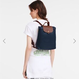 Longchamp Le Pliage Backpack in Navy